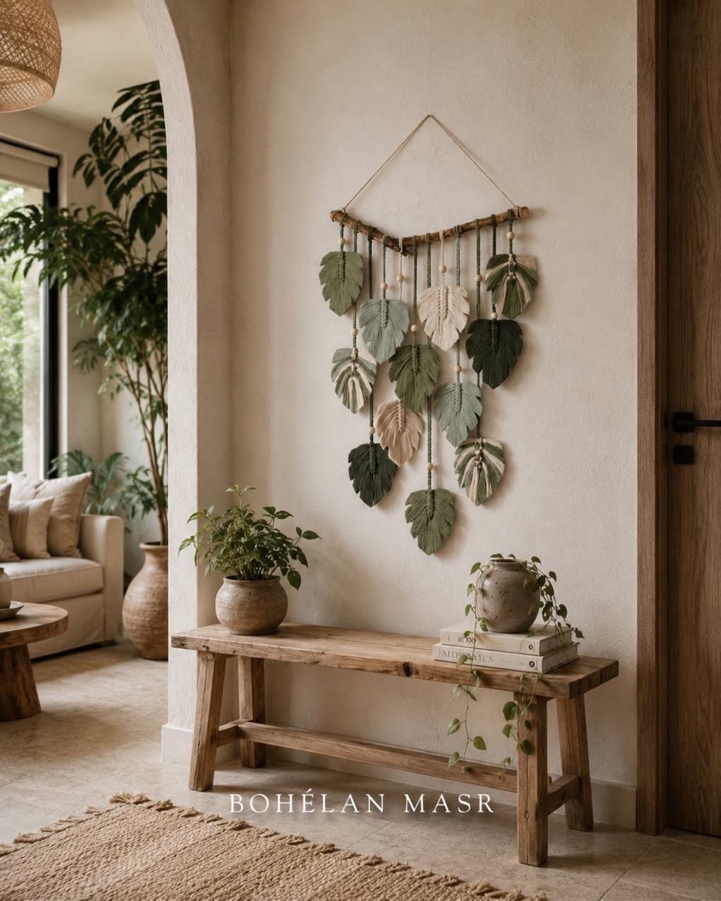 Leaves wall hanging Macramé