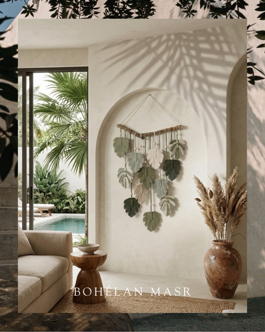 Leaves wall hanging Macramé