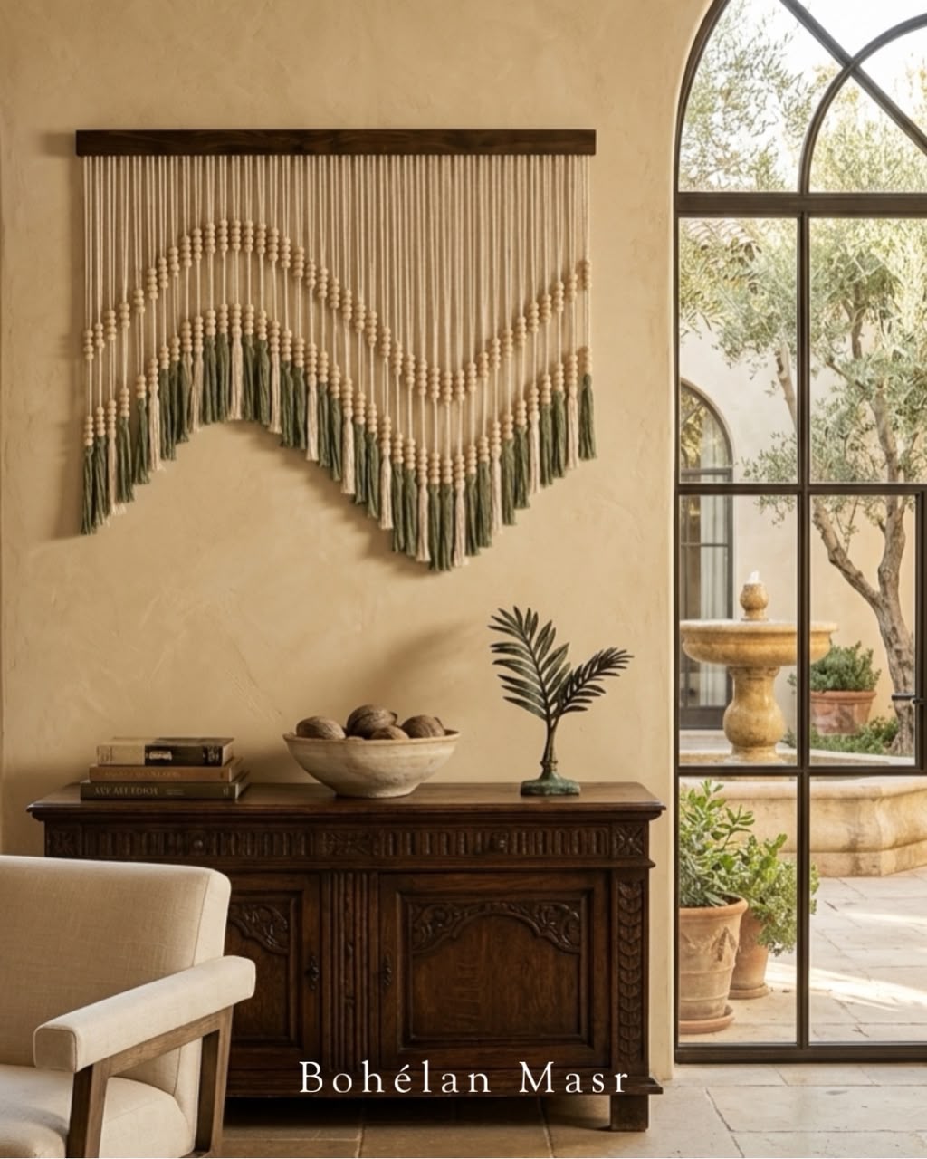 Earthbound wall hanging Macramé