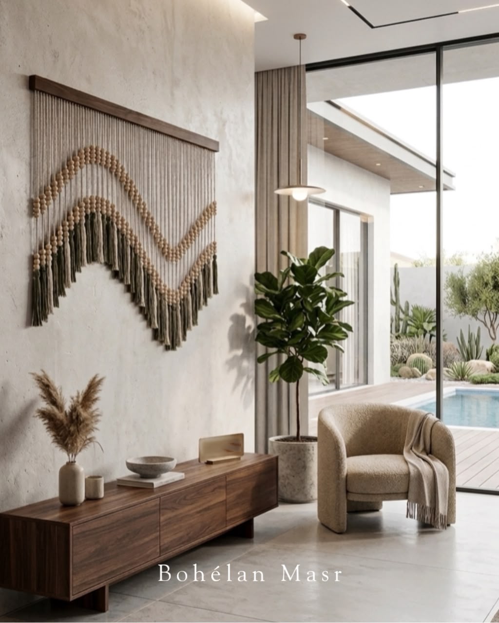 Earthbound wall hanging Macramé