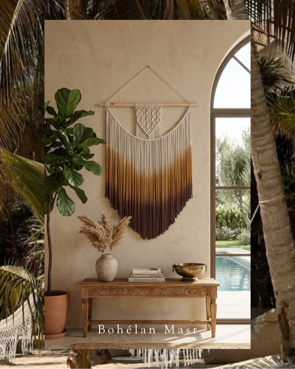 SUNSET VEIL Wall Hanging Macramé