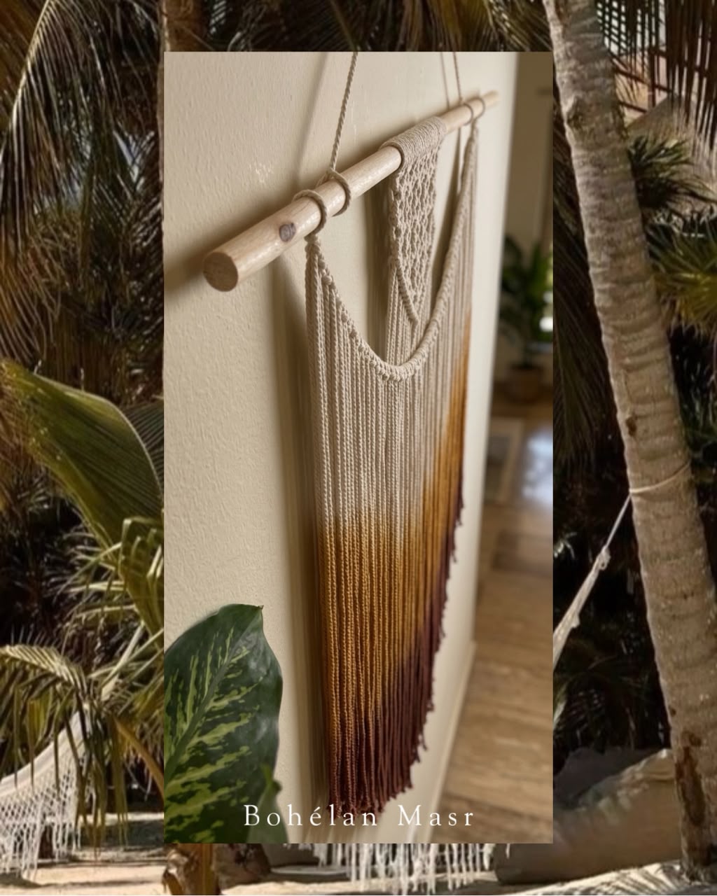 SUNSET VEIL Wall Hanging Macramé