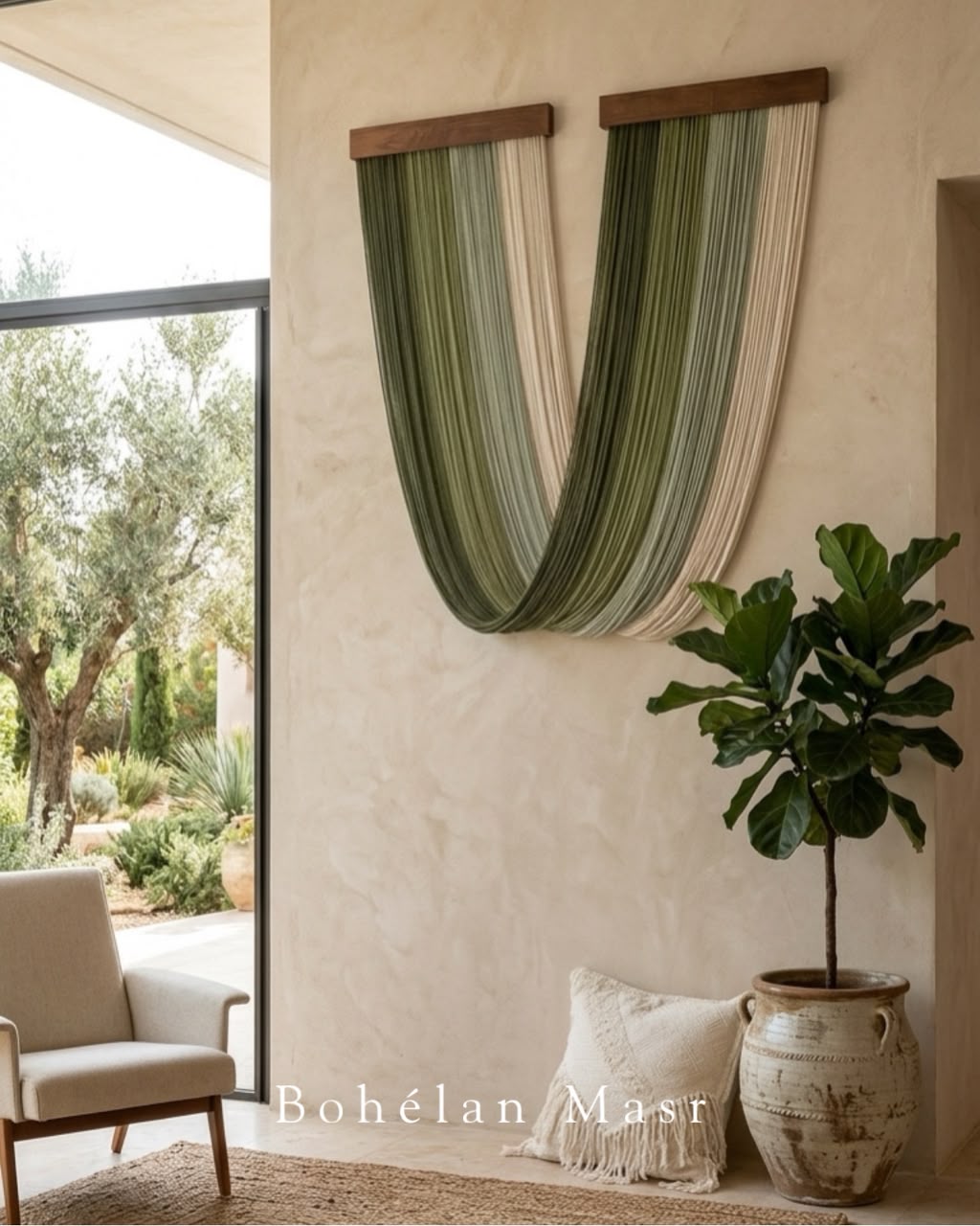 OLIVE CURRENT Wall Hanging Macrame
