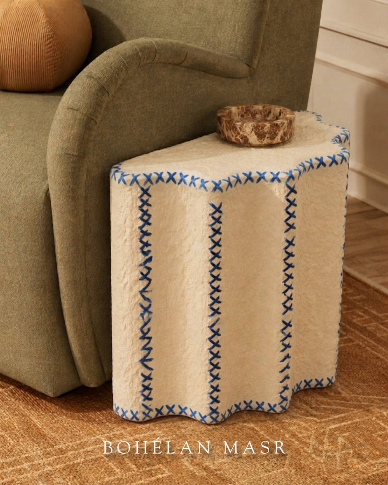 Ethereal Stitch Accent side Table