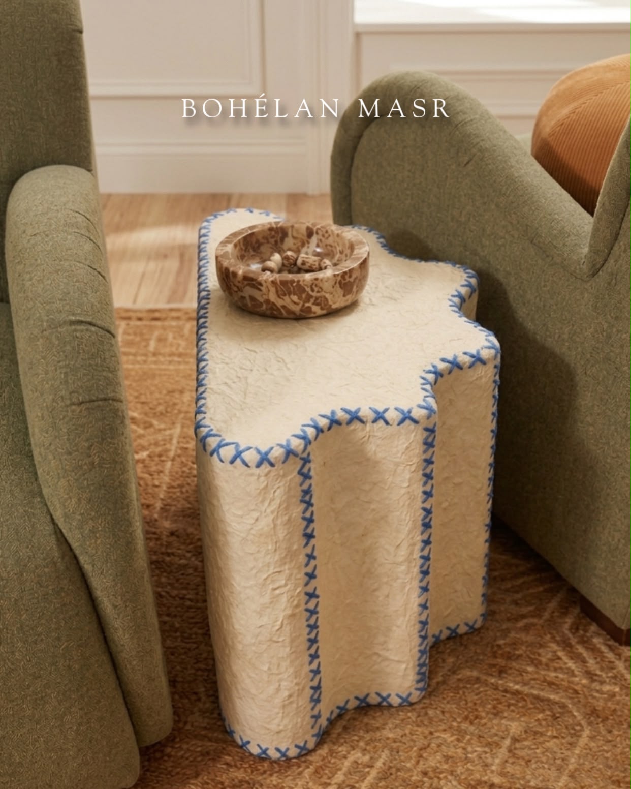 Ethereal Stitch Accent side Table