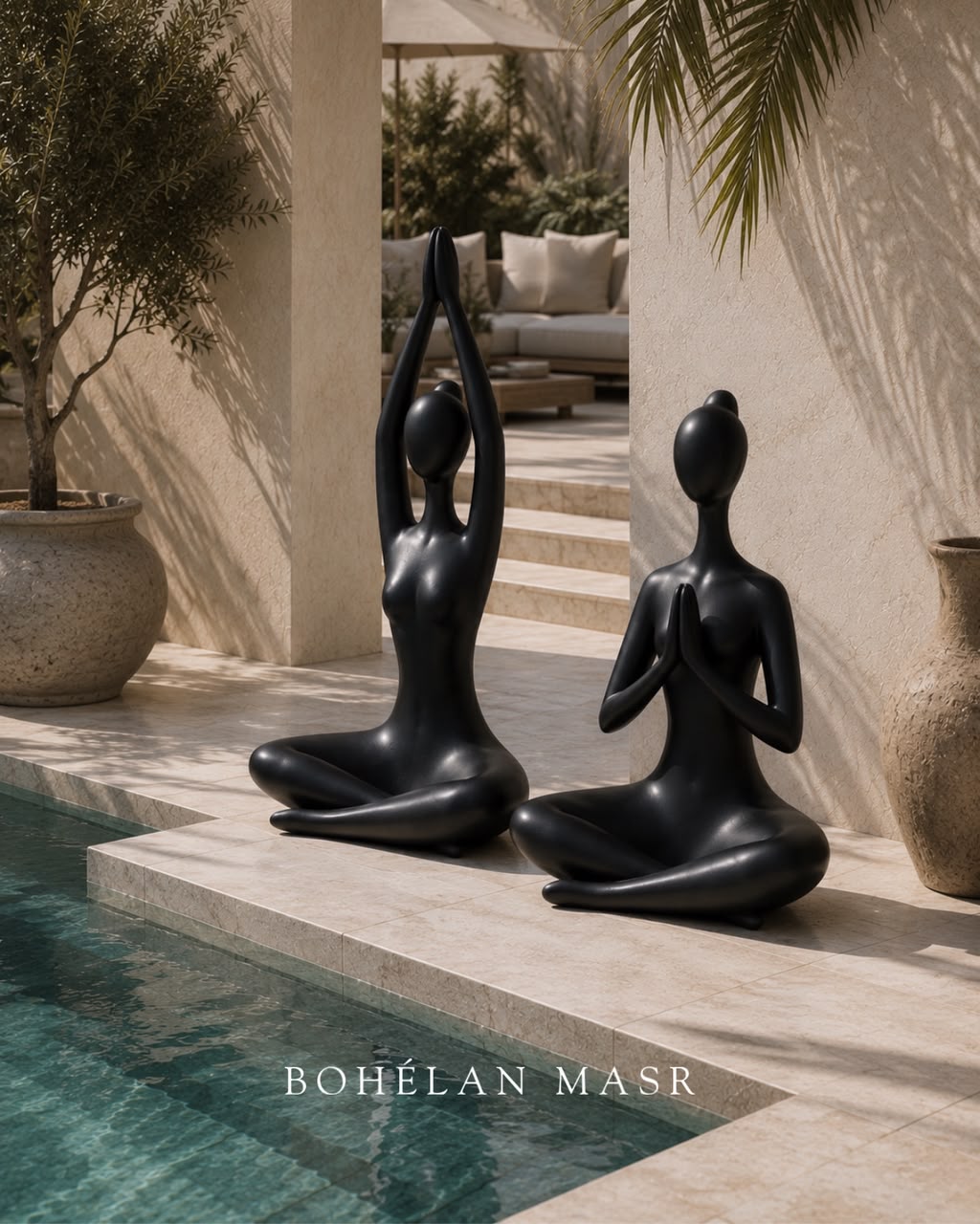 Yoga sculptures set