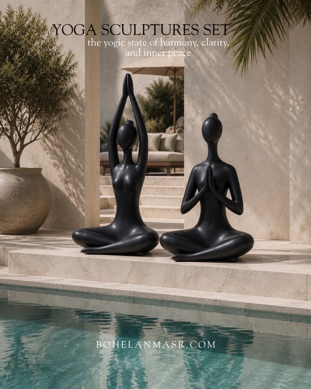 Yoga sculptures set