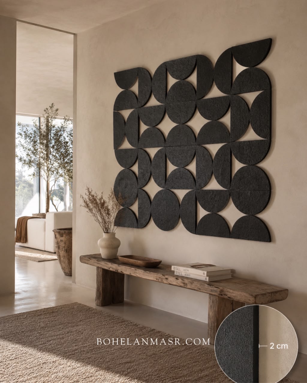 Geometric Relief Wall Art