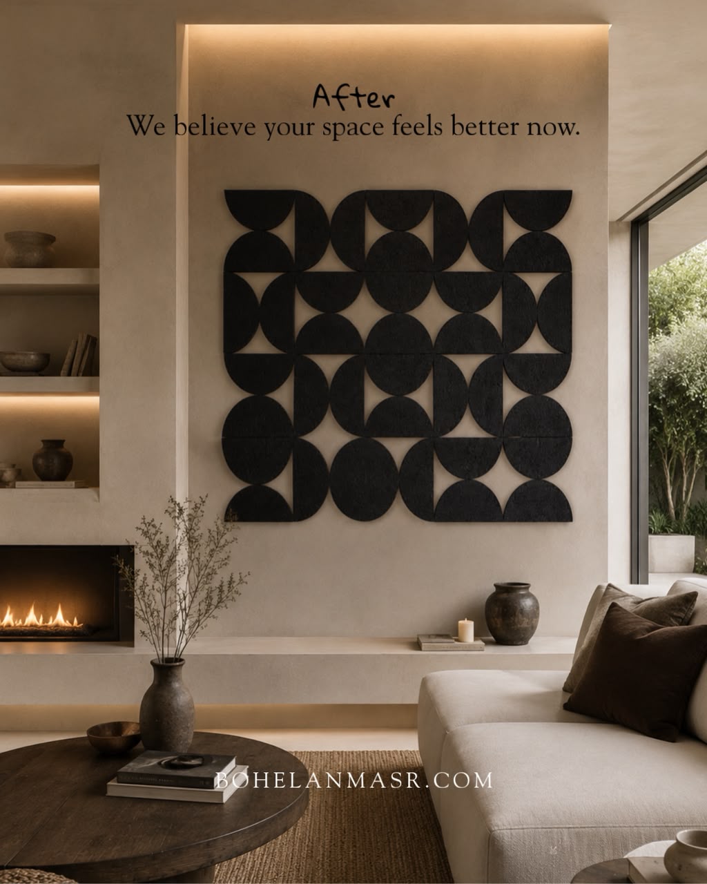 Geometric Relief Wall Art