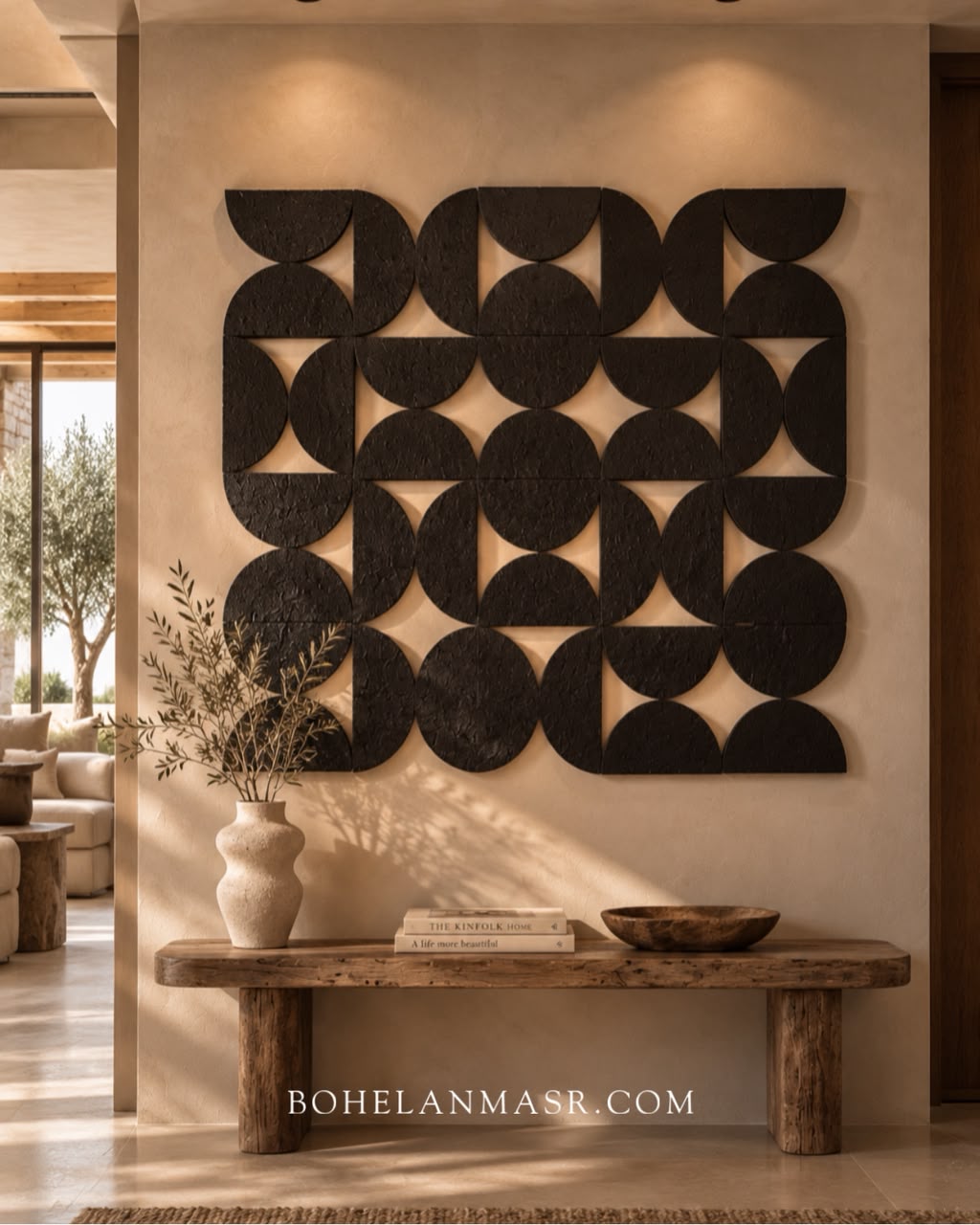 Geometric Relief Wall Art