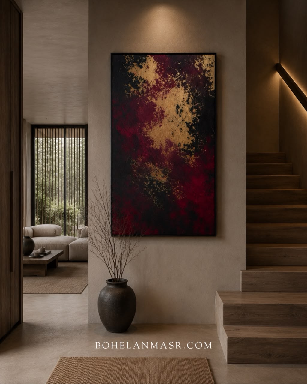 Crimson Veil Wall Art