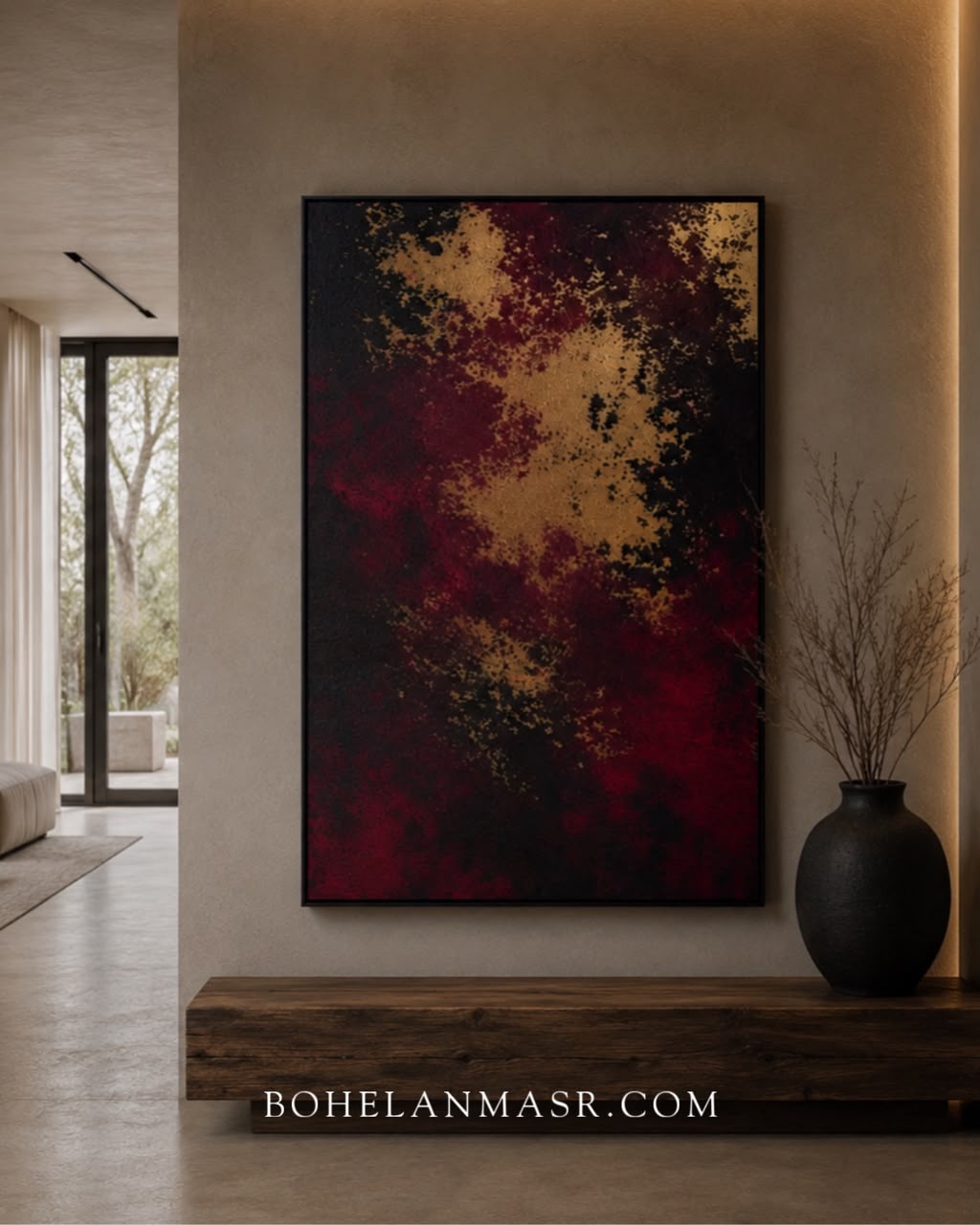 Crimson Veil Wall Art