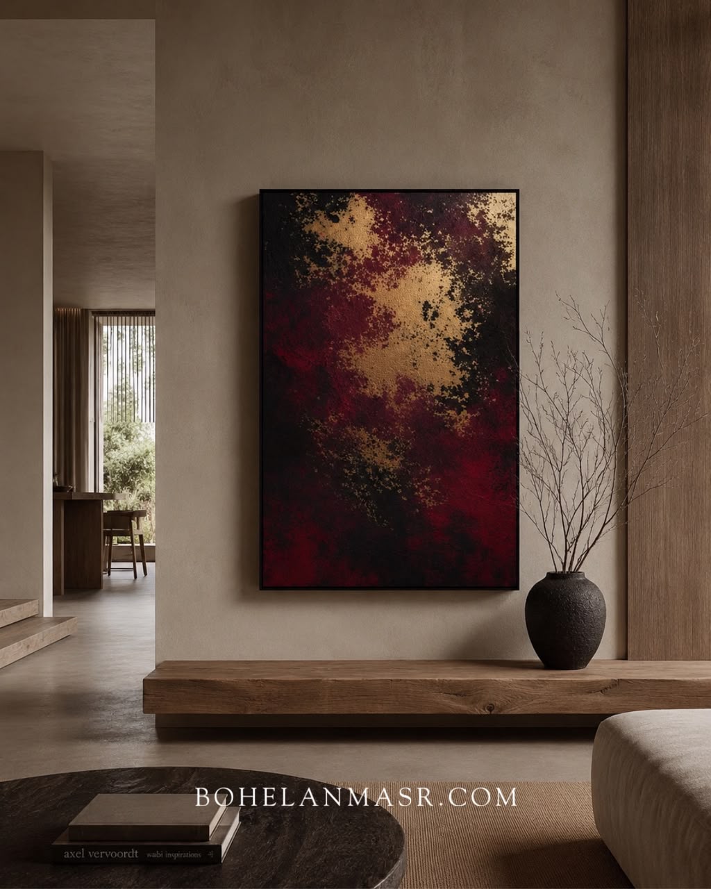 Crimson Veil Wall Art