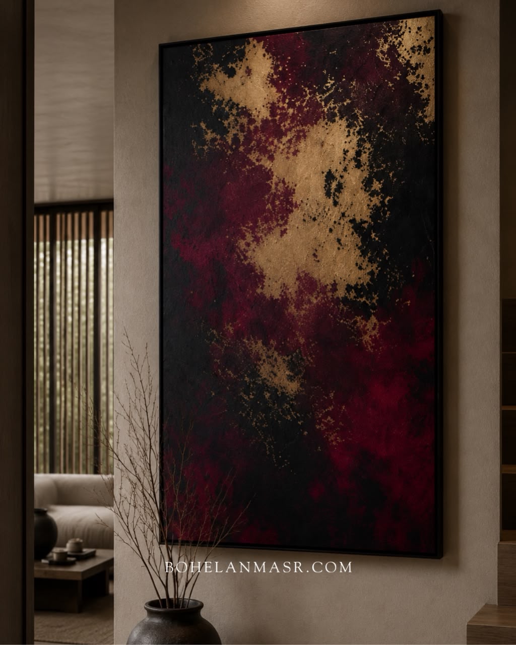 Crimson Veil Wall Art