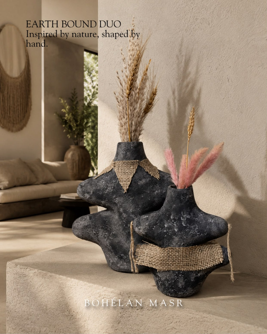 EARTH BOUND DUO vases